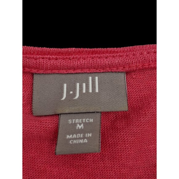 J. Jill Womens Sleeveless Lightweight Red Linen Tank Top Size M - Picture 5 of 9